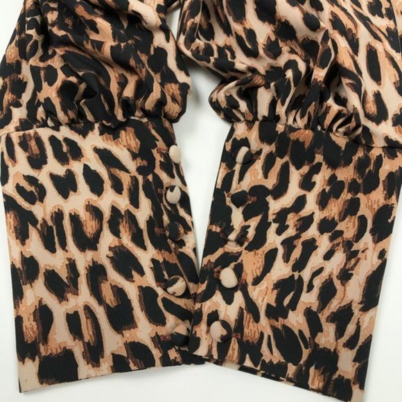 N DUO ShopBop Lady Leopard Di Dress size 38 NWT - Picture 9 of 13